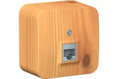 Розетка RJ45 Systeme Electric BLANCA накладная ясень 30892