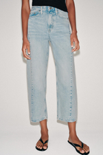 ДЖИНСЫ ZW COLLECTION ANKLE RELAXED СО СРЕДНЕЙ ПОСАДКОЙ — ZARA