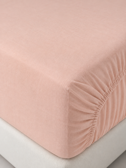 Простыня на резинке Majoli 180×200 + 2 наволочки 50×70, персиковый