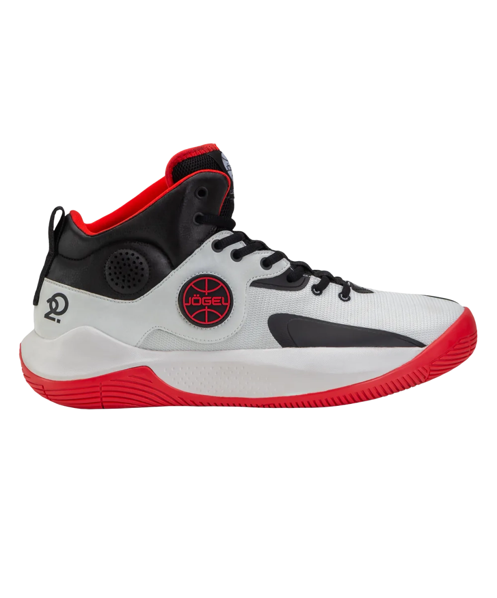 Кроссовки баскетбольные Launch MID, White/black/red