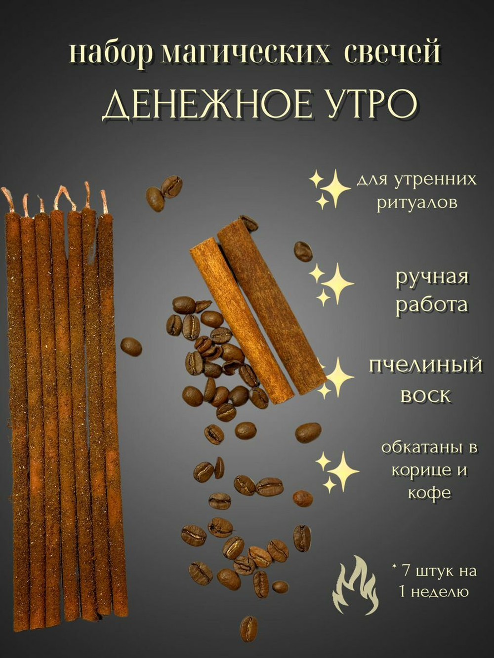 Набор свечей Денежное утро