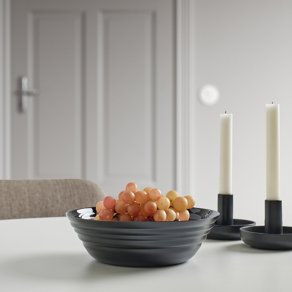 IKEA NÄTBARB  (ИКЕА НÄТБАРБ)  -  Миска, черная, 22 см