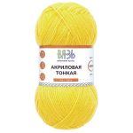 Пряжа Вязь Акриловая тонкая / уп.3 мот. по 100 г, 360 м, 340 желтый