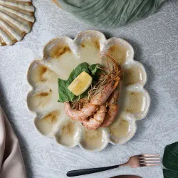 Тарелка d 26 см h2 см Pearl Shell Frutti di Mare P.L. [4]