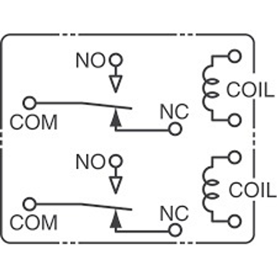 Реле электромагнитное ACT512 12VDC