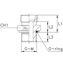 Штуцер FH DS06 - BSP 1/4 (корпус)