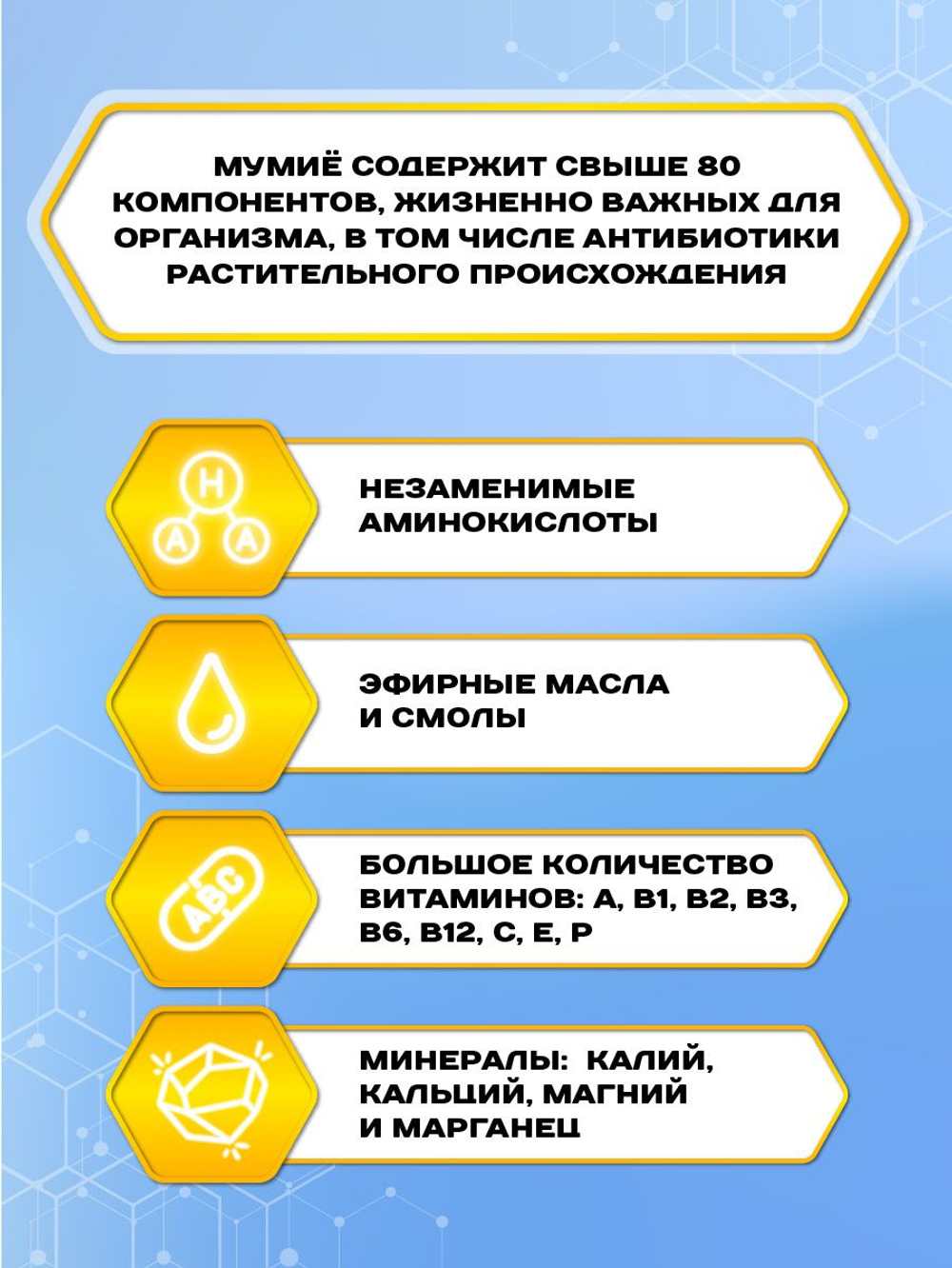 Мёд натуральный с мумие STRONG набор (11 банок по 500 г), 5500 г