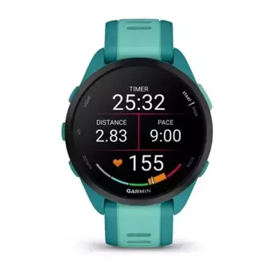 Беговые смарт-часы Garmin Forerunner 165 Music, Turquoise/Aqua 010-02863-32
