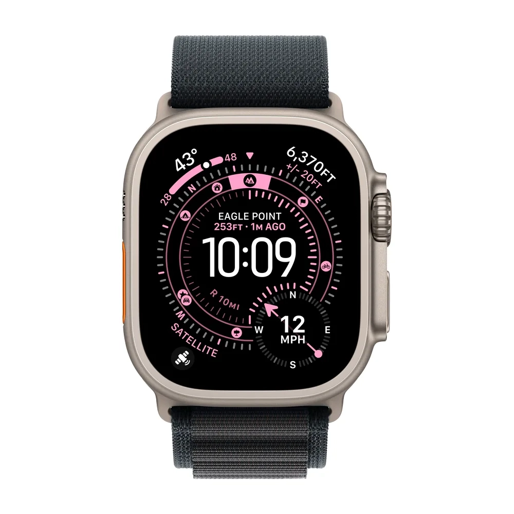 Умные часы Apple Watch Ultra 3 (2025) GPS + Cellular, 49mm, Natural Titanium Case with Black Alpine Loop, M