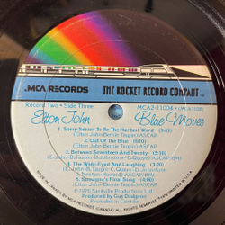 Винтажная виниловая пластинка LP Elton John Blue Moves (USA 1976)