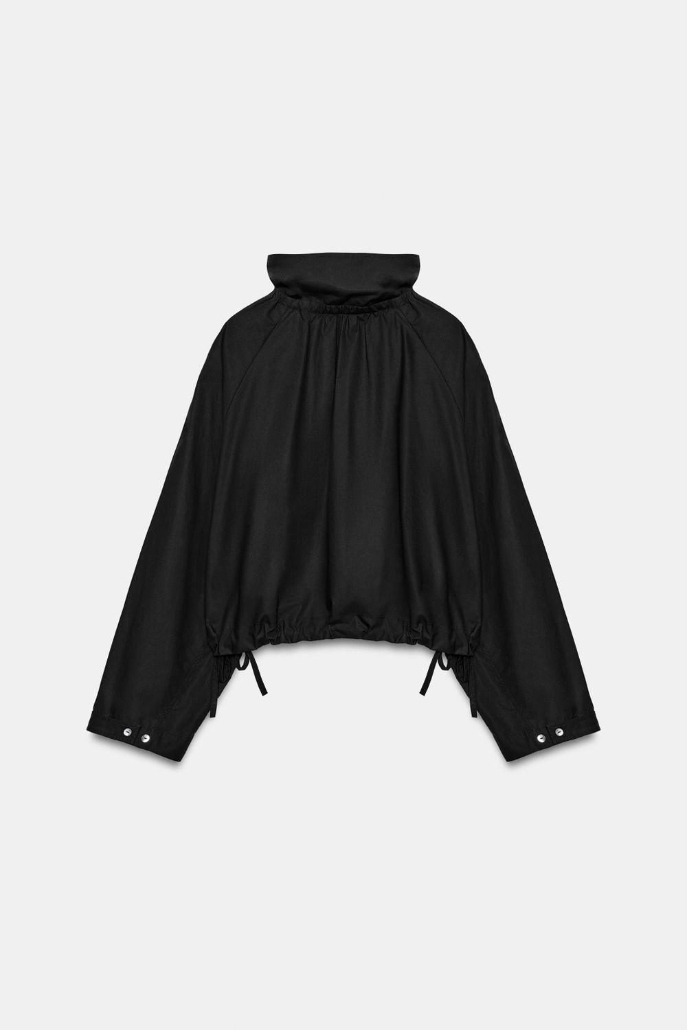 КУРТКА ИЗ ХЛОПКА С ЗАВЯЗКАМИ — ZARA
