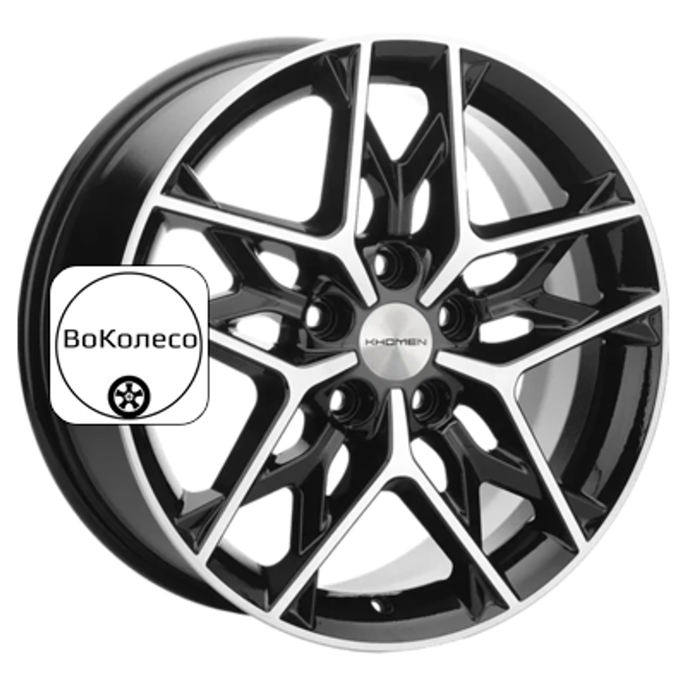 7x17/5x108 ET45 D60,1 KHW1709 (Chery Tiggo 3/Tiggo 3 Pro) Black-FP Khomen Wheels