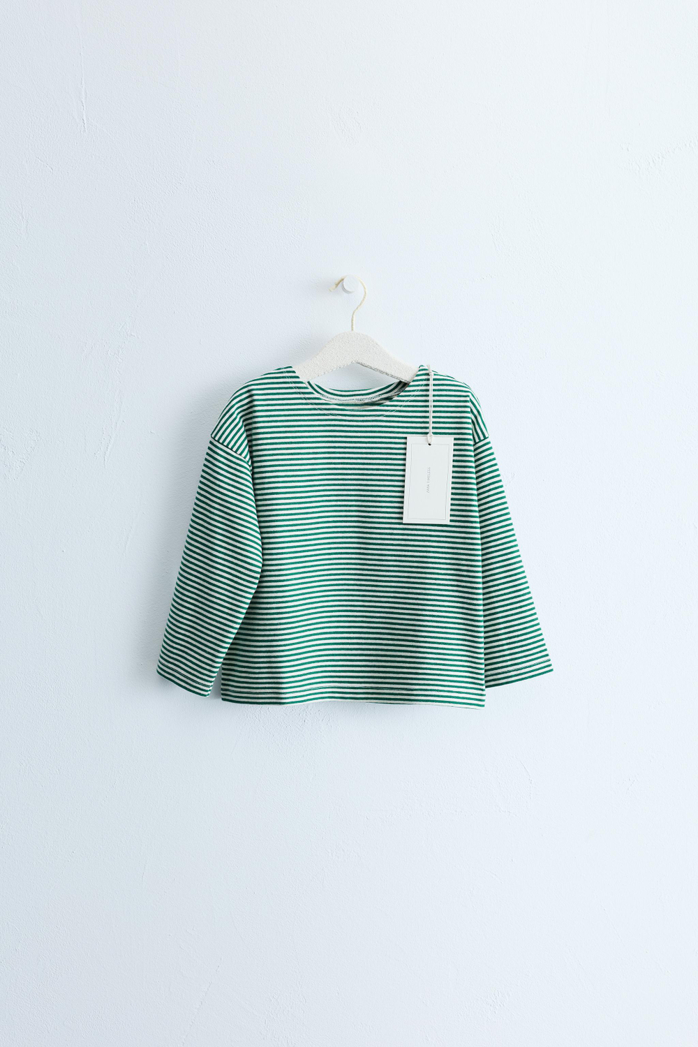 ZARA TIMELESS - ФУТБОЛКА В ПОЛОСКУ, ЗЕЛЕНЫЙ