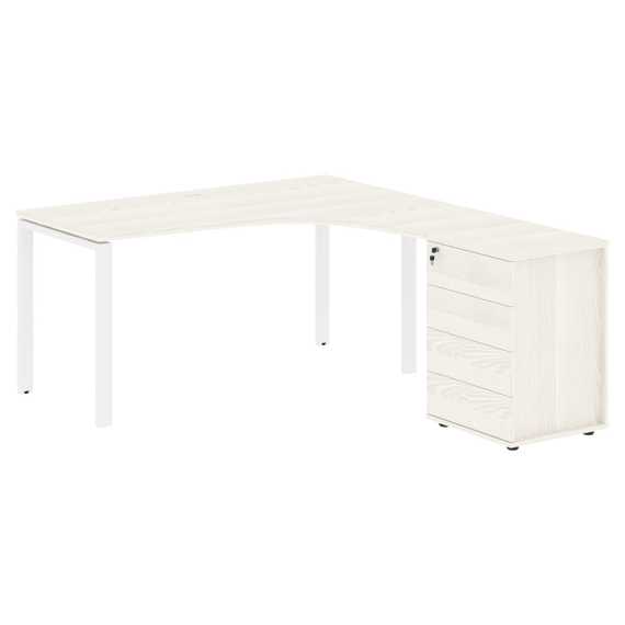 Стол эргономичный с тумбой EUCET 1518(R)  1560х1880х750 EDIS