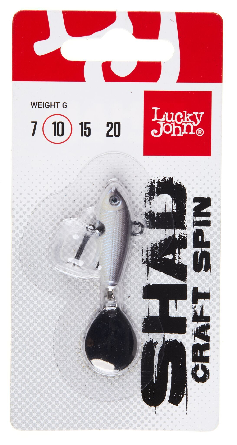 Тейл-спиннер Lucky John SHAD CRAFT SPIN 10г, цвет 017