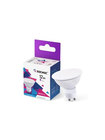 Лампа светодиодная 12Вт 6500К GU10 220В КОСМОС LkecLED12wGU10C65