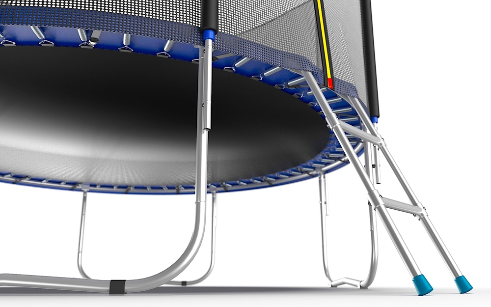 EVO JUMP External 10ft (Blue) Батут с внешней сеткой и лестницей, диаметр 10ft (синий)