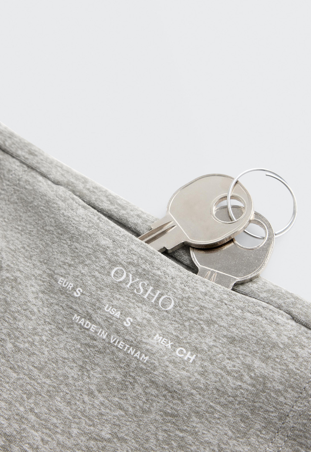 OYSHO Легинсы Comfortlux с очень высокой посадкой до щиколотки, серый меланж