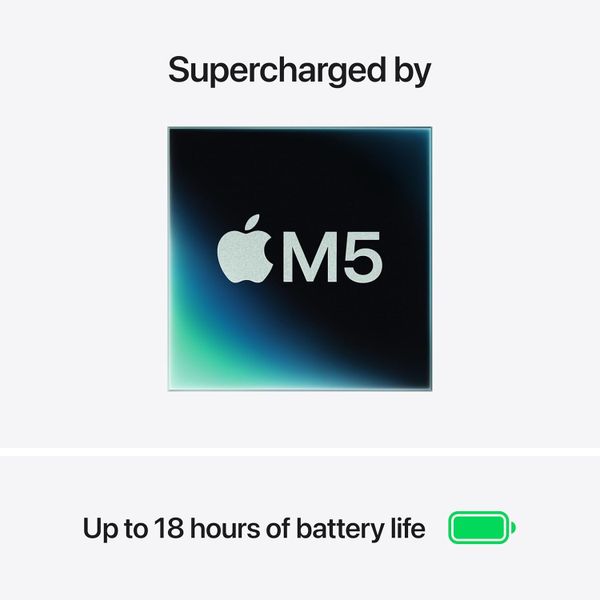 Ноутбук Apple MacBook Air 15 2026 MDVA4LL/A (M5 10-Core, GPU 10-Core, 16 ГБ, 1 ТБ), серебристый