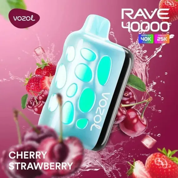 VOZOL RAVE 40000 - Cherry  Strawberry (5% nic)