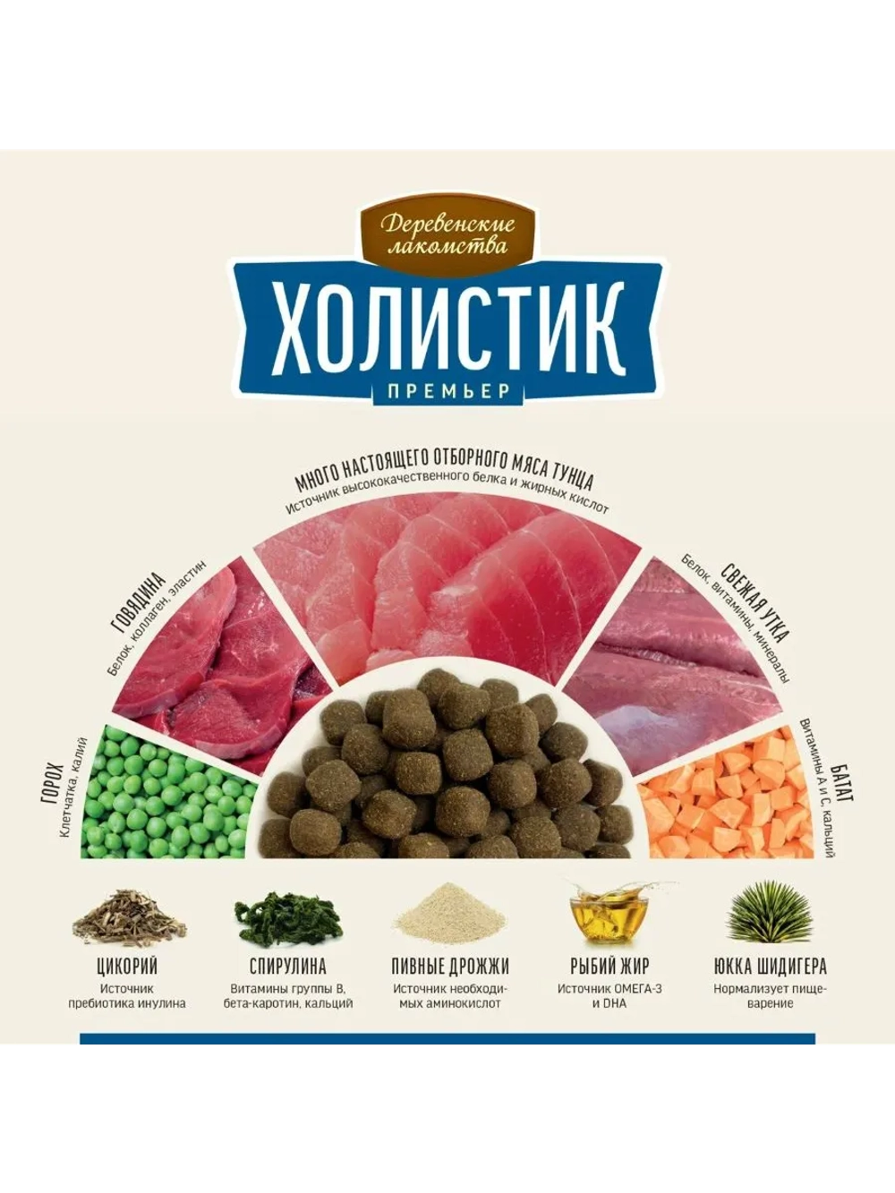 Холистик Премьер Корм для кошек Тунец 2кг