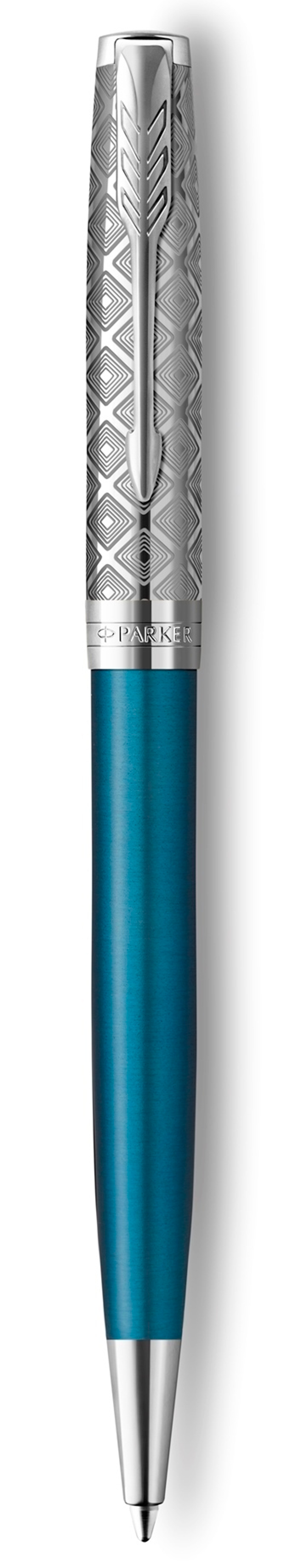 Шариковая ручка Parker Sonnet Premium Refresh BLUE CT 2119649, стержень: M, цвет чернил: black , в подарочной упаковке