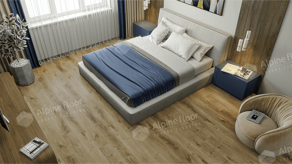 LVT плитка Дуб Натуральный Отбеленный ECO 23-3