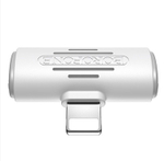 Переходник Borofone BV6 Lightning (папа) на 2 Lightning (мама) аудио/зарядка белый