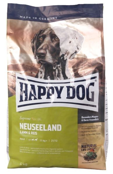 Корм для чувствительных собак Happy Dog Neuseeland Supreme Sensible с Ягненком и Рисом Корм для чувствительных собак Happy Dog Neuseeland Supreme Sensible с Ягненком и Рисом