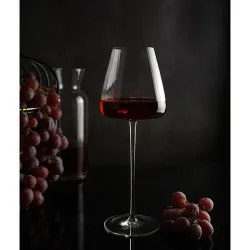 Бокал для вина 550 мл "Zie Optical" d 10,1/6,2 см h28 см оптические грани P.L. - BarWare [4]