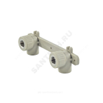 Планка монтажная PP-R серая Дн 20х1/2" ВР под смеситель VALFEX 10124020Г