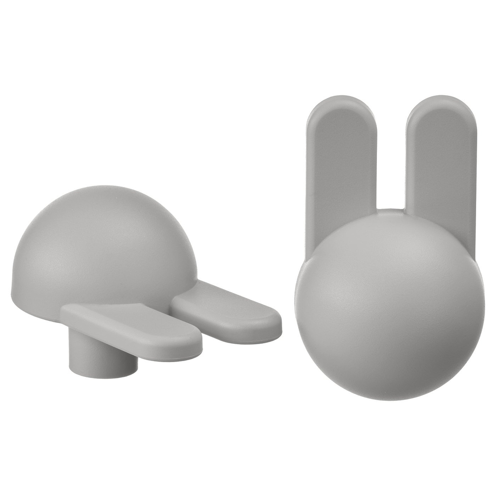 IKEA GREJSIMOJS  (ИКЕА ГРЕЙСИМОЙС)  -  Ручка-кнопка - светло-серая/кролик, 38 мм