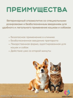 Но-презан раствор для инъекций 2% для кошек и собак, 20 мл