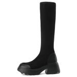 BOERDIQI Slim Boots Knee high Boots 5.5cm Women"s Black