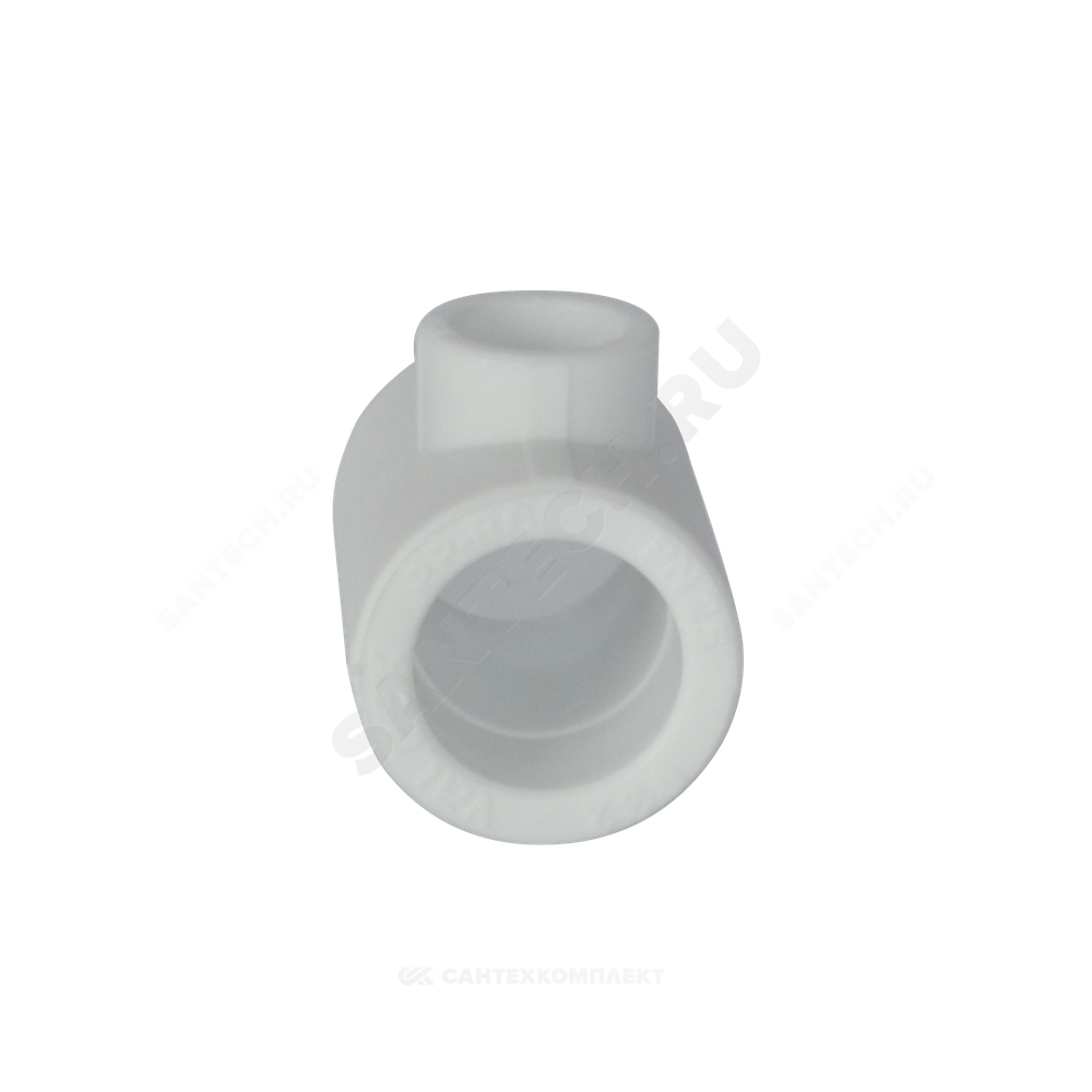 Тройник PP-R переходной белый Дн 90х75х90 внутренняя пайка VALFEX 10907590