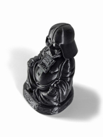 Статуэтка шуточная декоративная для интерьера Будда Дарт Вейдер (Buddha Darth Vader), 3D печать, 11 см.