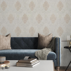 Обои виниловые PALITRA LIFE Chantilly PL72078-12, орнамент, размер 1.06 х 10.05 м