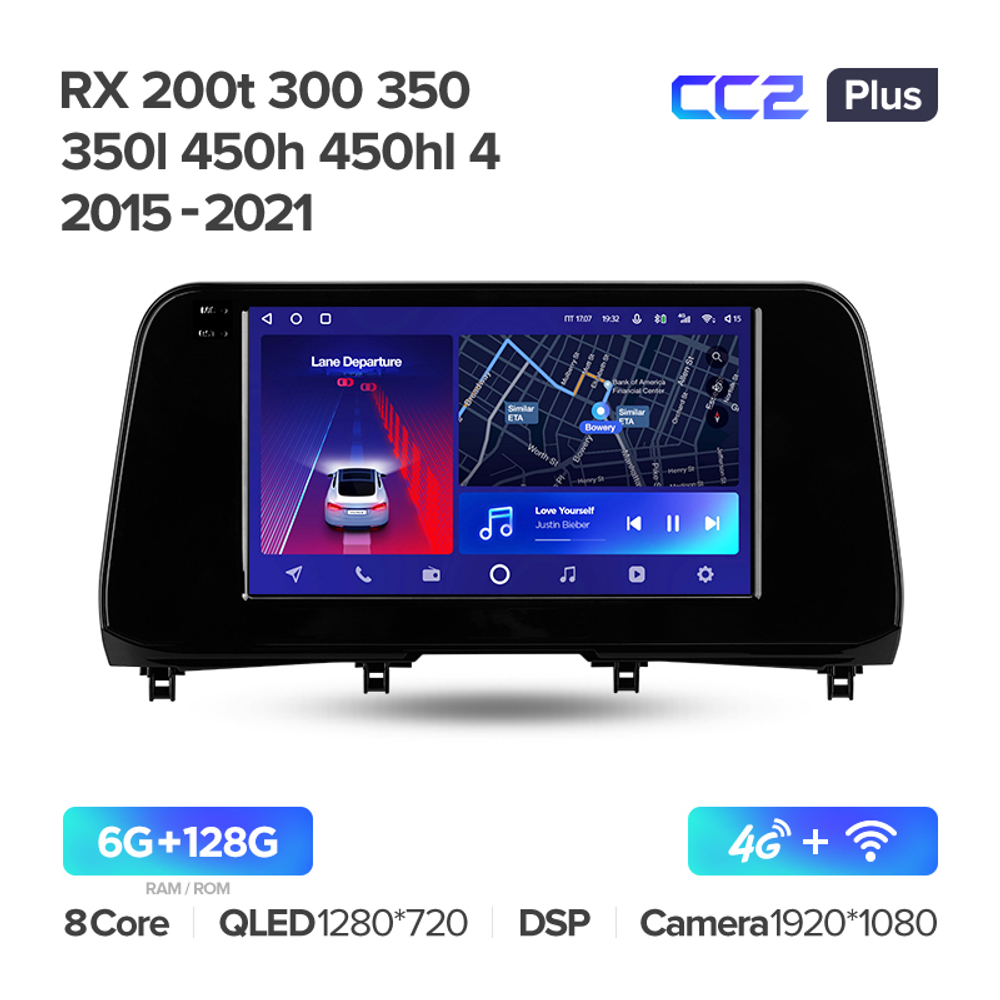 Teyes CC2 Plus 9" для Lexus RX200t RX300 RX350 2019+