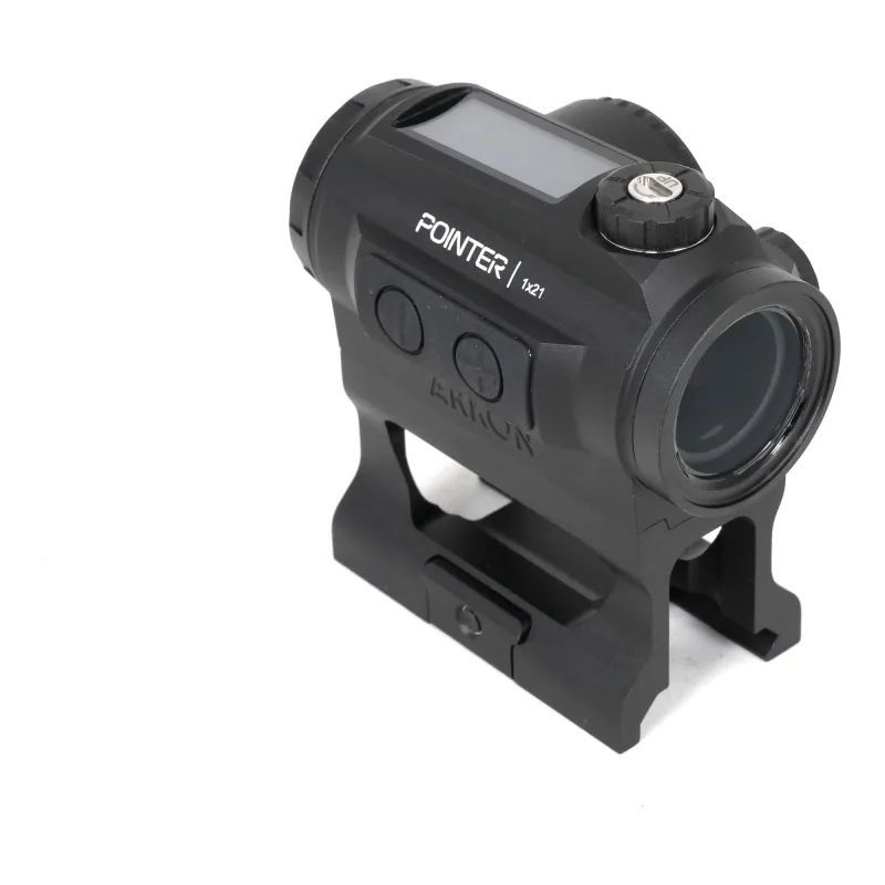Коллиматорный прицел ARKON Pointer 1x21 / Аркон Поинтер 1 на 21 - вид сбоку справа на высоком креплении