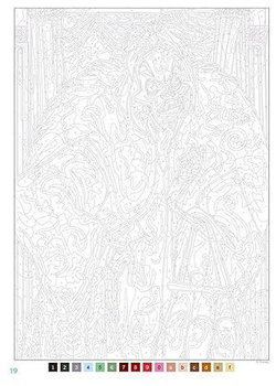 Раскраска по номерам Coloriages mysteres Disney - Злодеи, 128стр.