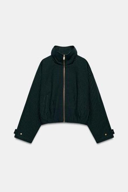 ZARA БОМБЕР В КЛЕТКУ, ХАКИ
