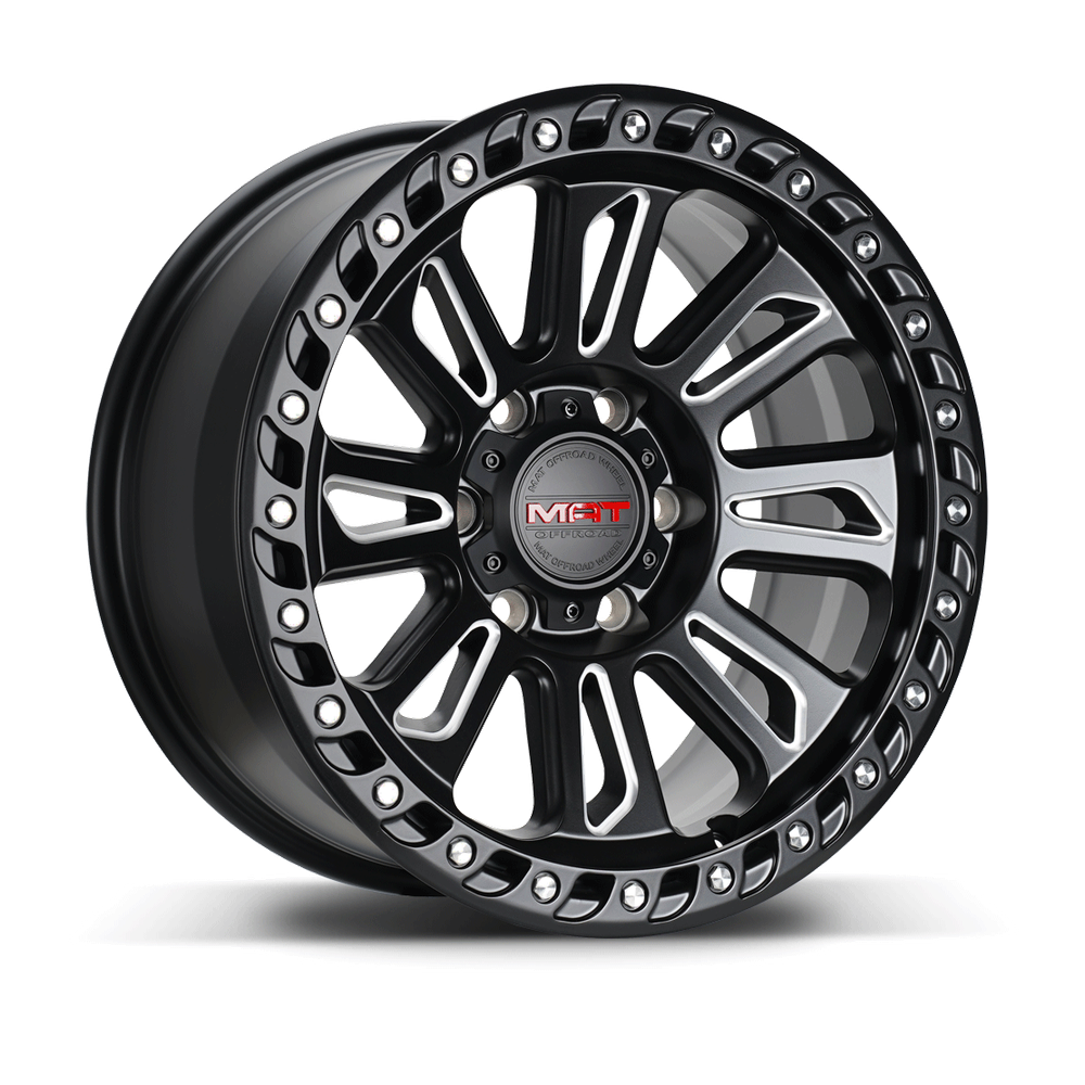 Диск колёсный литой MAT Offroad Tank 300 8997 R18 Matte Black / Milled Spokes