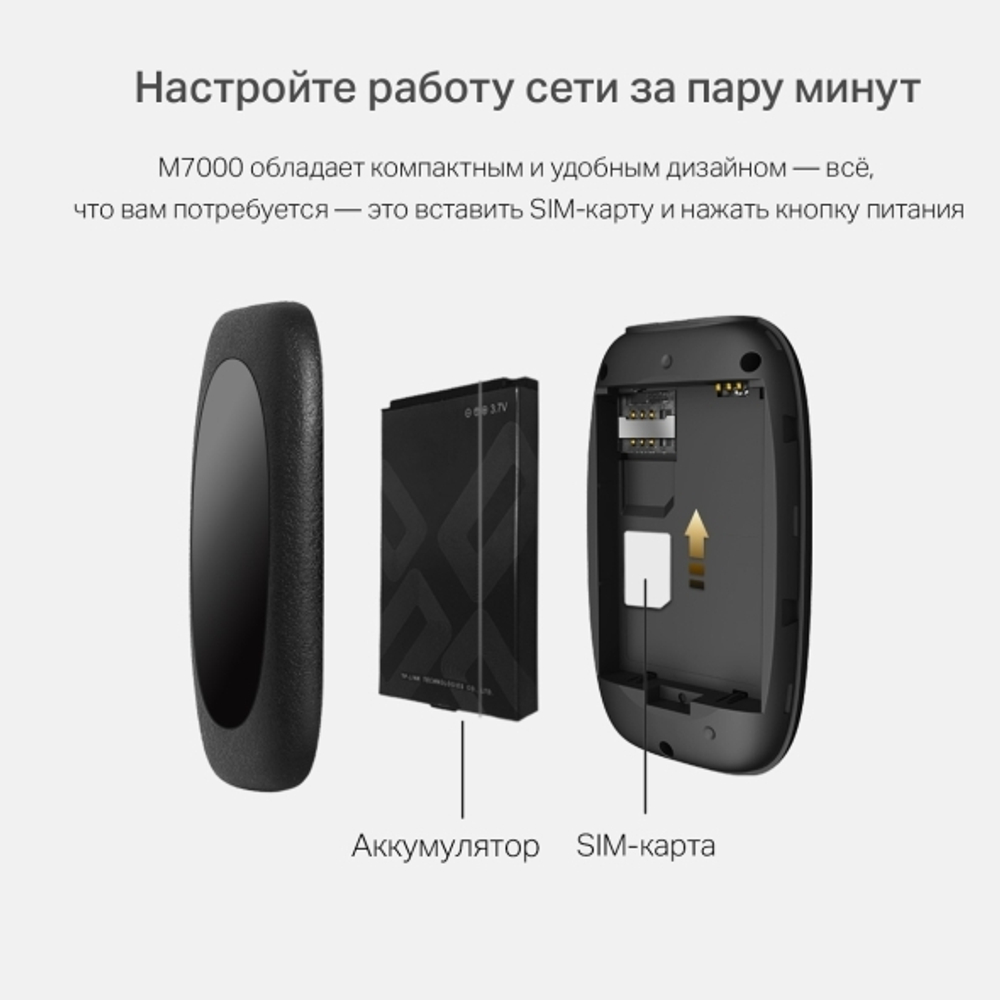 TP-Link M7200 Мобильный Wi Fi роутер N300 со встроенным модемом 4G LTE