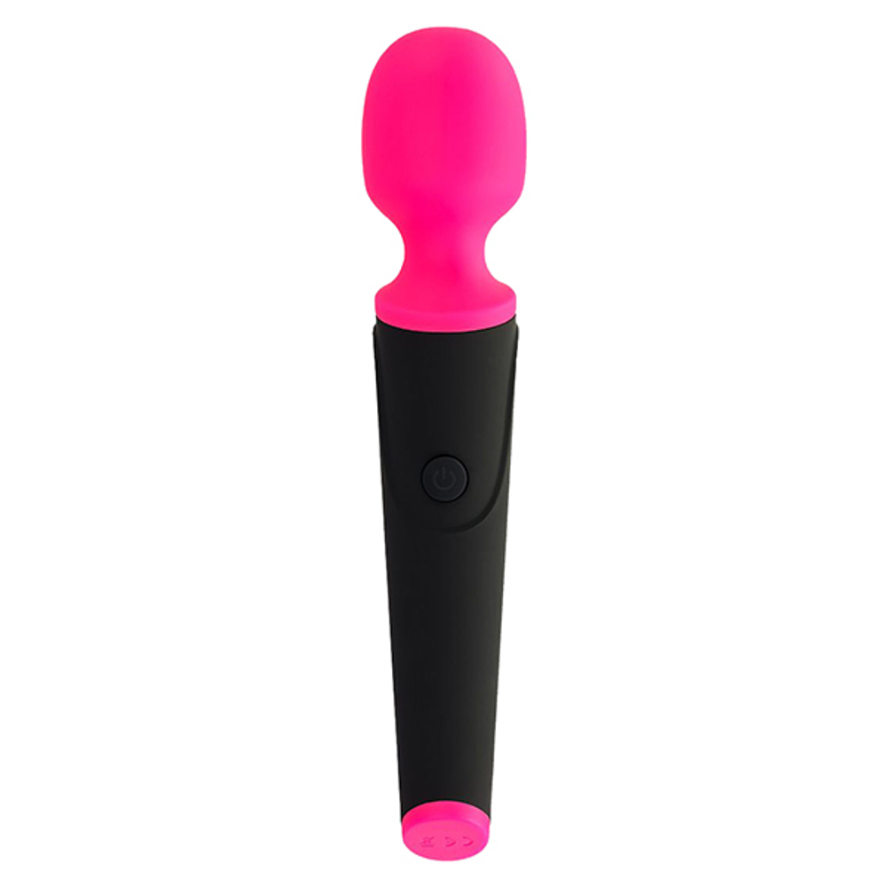 Черно-розовый вибростимулятор 19,5см ToyFa L'Eroina Aster 561023