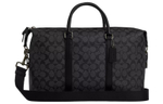 COACH Ellery Coated Canvas With Calfskin Boston Bag, Travel Bag, Handbag, Shoulder Bag, Crossbody Bag Women"s