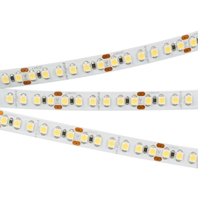 Лента RT-A180-8mm 24V Warm2400 (14.4 W/m, IP20, 3528, 5m) (Arlight, Открытый)