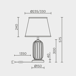Настольный светильник MODELUX ML.6123.01TL WH