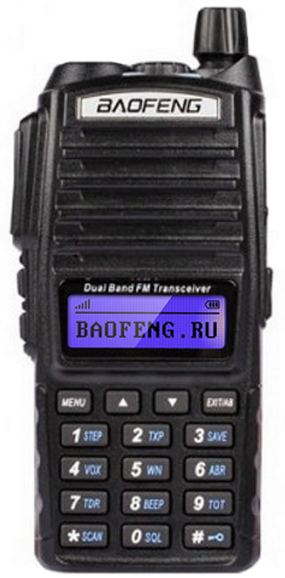 BAOFENG UV-82 8W 2800mAh Портативная двухдиапазонная радиостанция