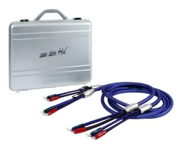 Готовый акустический кабель Van den Hul Mounted set 3T The Cloud Limited Edition Hybrid. 2,5 метра пара. Разъем BERRI (2-2). Цвет: пастельно-голубой