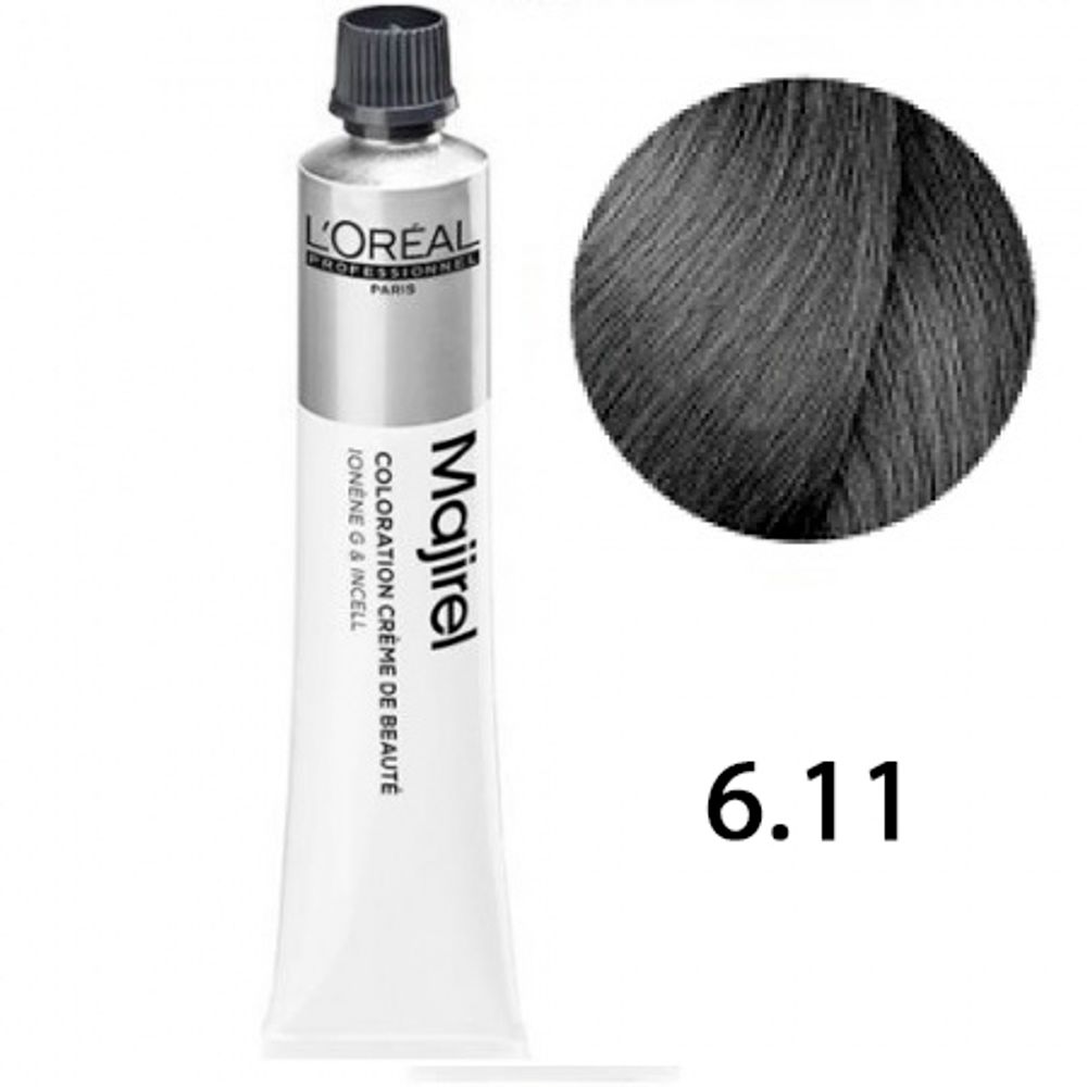 L'Oreal Professionnel Majirel high resist 6.11 Темный блондин глубокий пепельный 50мл